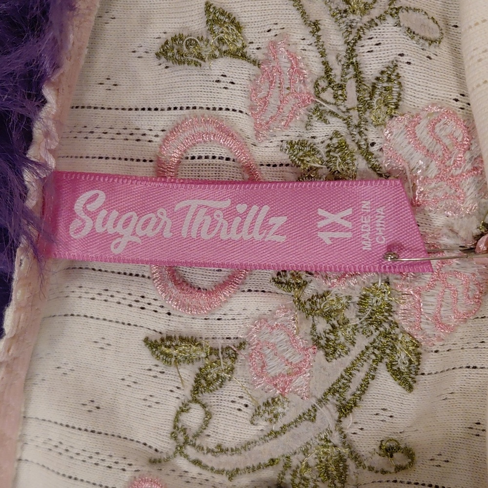 DOLLSKILL SUGAR THRILLZ 1X SHIRT/SHORTS LOUNGE SET - Picture 9 of 15